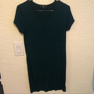 Dark Green T-Shirt dress. Size L